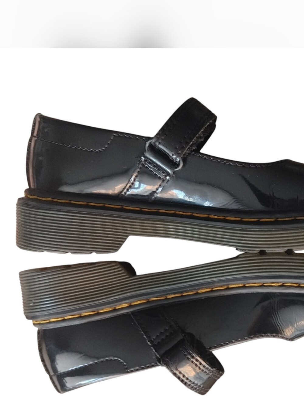 Dr. Martens Maccy Mary Jane Black Patent Leather Casual Shoe - Picture 6 of 11